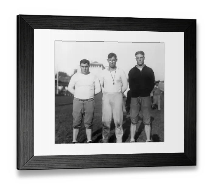 Framed Print : Portrait of Harry Mehre with His Two Assistant Coaches Framed Print : Portrait of Harry Mehre with His Two Assistant Coaches
