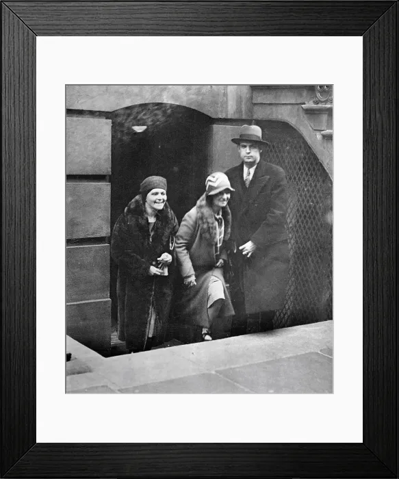 Framed Print : Activists Hannah M. Stone and Margaret Sanger Walking up Steps Framed Print : Activists Hannah M. Stone and Margaret Sanger Walking up Steps