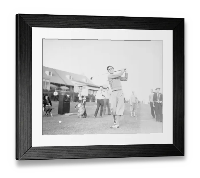 Framed Print : Johnny Farrell Swinging His Golf Club Framed Print : Johnny Farrell Swinging His Golf Club