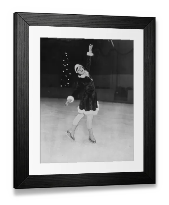 Framed Print : Figure Skater Sonja Henie Ice Skating Framed Print : Figure Skater Sonja Henie Ice Skating