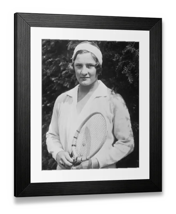 Framed Print : Portrait of Helen Jacobs Framed Print : Portrait of Helen Jacobs