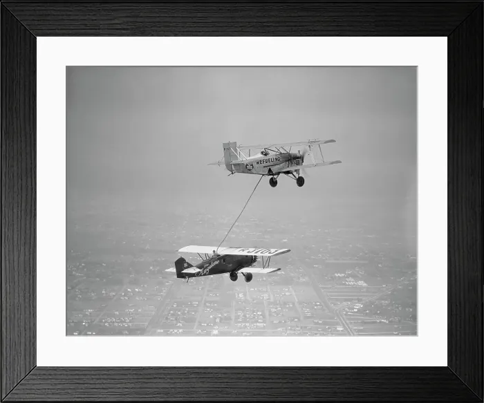 Framed Print : Airplane Refueling in Midair Framed Print : Airplane Refueling in Midair