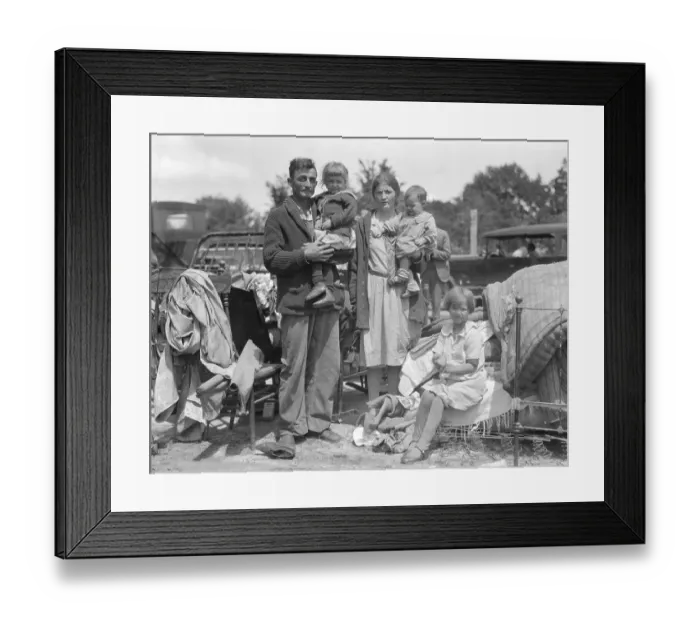 Framed Print : Gastonia Cotton Mill Strikers Evicted 1929 Framed Print : Gastonia Cotton Mill Strikers Evicted 1929