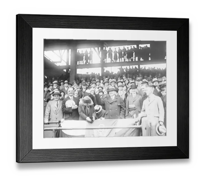 Framed Print : Herbert Hoover Officially Opening Baseball Season Framed Print : Herbert Hoover Officially Opening Baseball Season