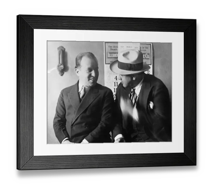 Framed Print : Al Capone and Benjamin Epstein Framed Print : Al Capone and Benjamin Epstein