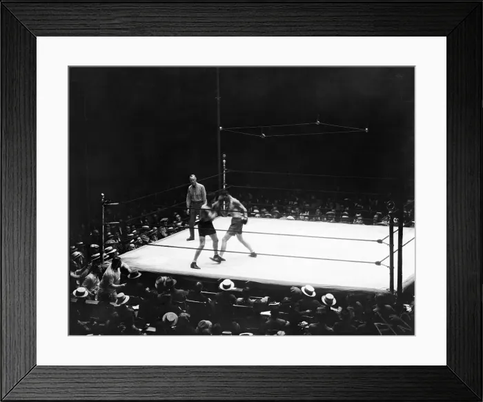 Framed Print : James Braddock Boxing Against Tommy Loughran