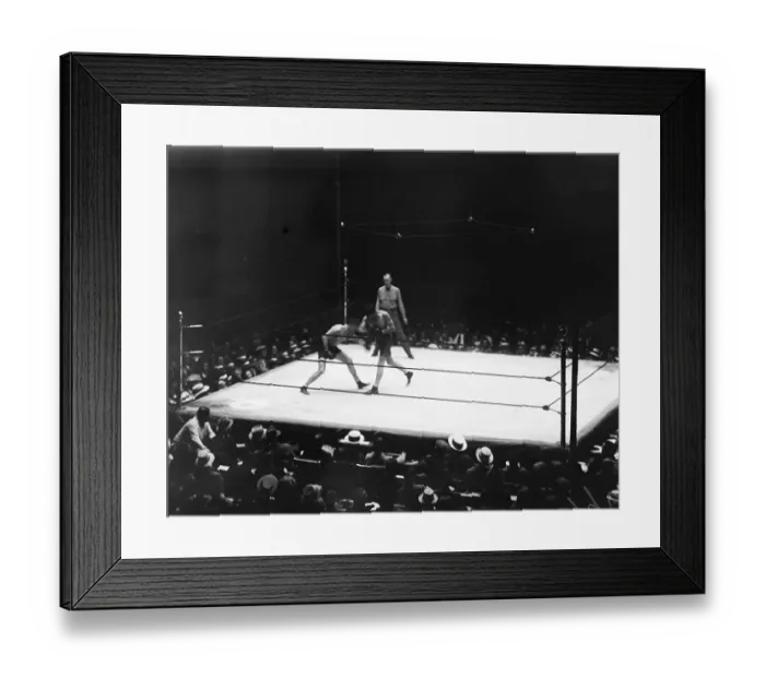 Framed Print : James Braddock Boxing Against Tommy Loughran Framed Print : James Braddock Boxing Against Tommy Loughran