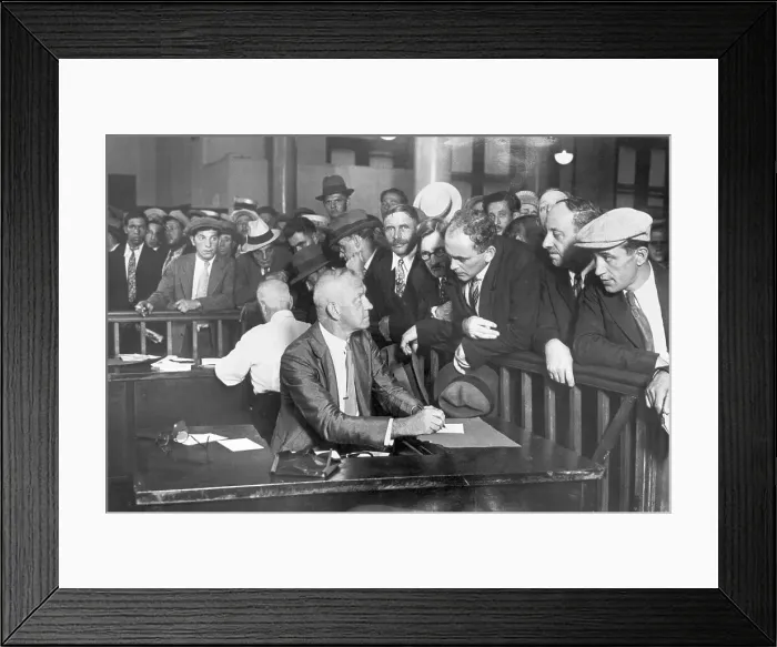 Framed Print : Employment Agency During the Depression Framed Print : Employment Agency During the Depression