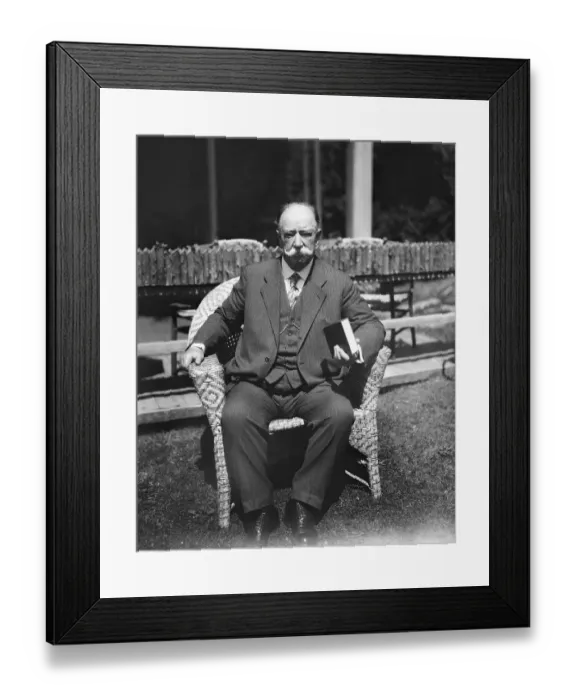 Framed Print : William H. Taft At His Summer Home Framed Print : William H. Taft At His Summer Home