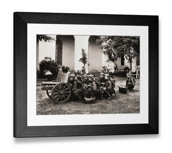 Framed Print : Paraguayan Army Artillery Squad Framed Print : Paraguayan Army Artillery Squad