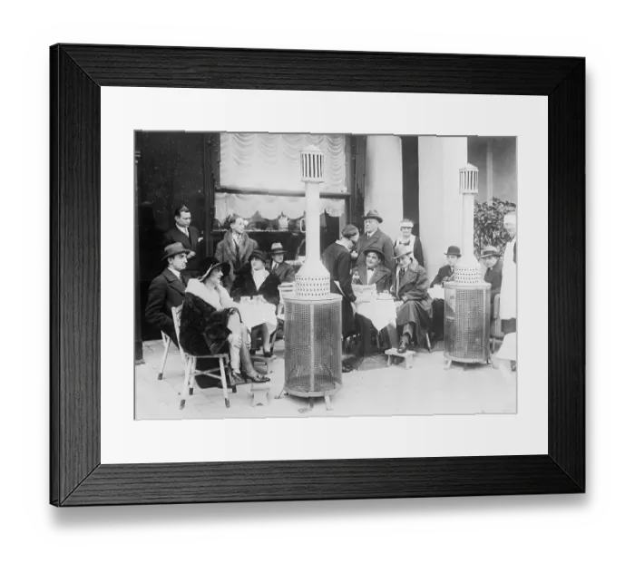 Framed Print : Berlin Cafe Emulates Parisian Custom Framed Print : Berlin Cafe Emulates Parisian Custom