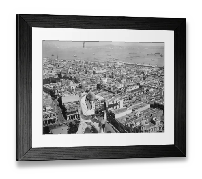 Framed Print : View of Harbor at Montevideo Framed Print : View of Harbor at Montevideo