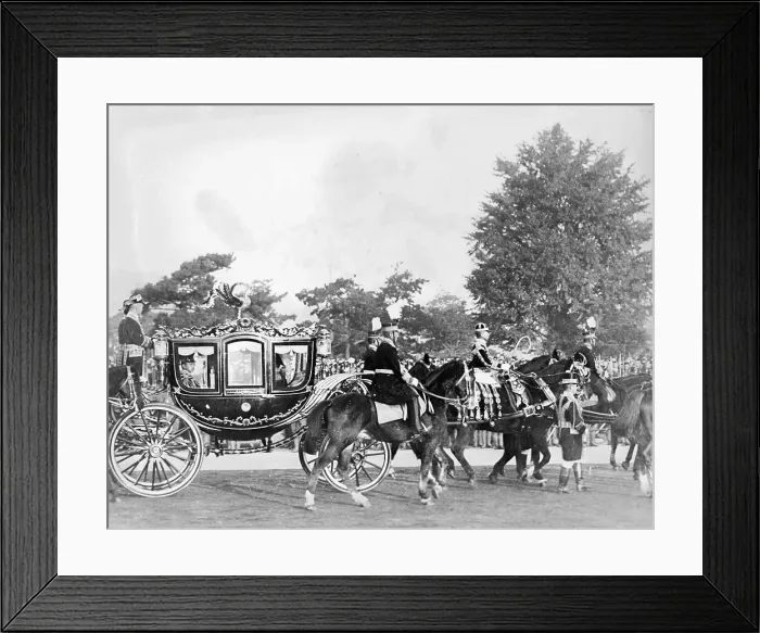 Framed Print : Horse and Carriage Procession for Emperor Hirohito Framed Print : Horse and Carriage Procession for Emperor Hirohito