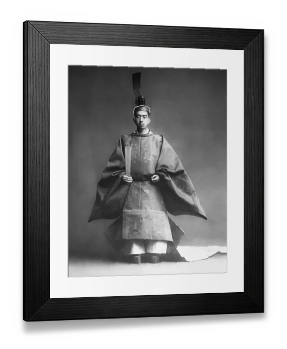 Framed Print : Emperor Hirohito in Coronation Robe Framed Print : Emperor Hirohito in Coronation Robe