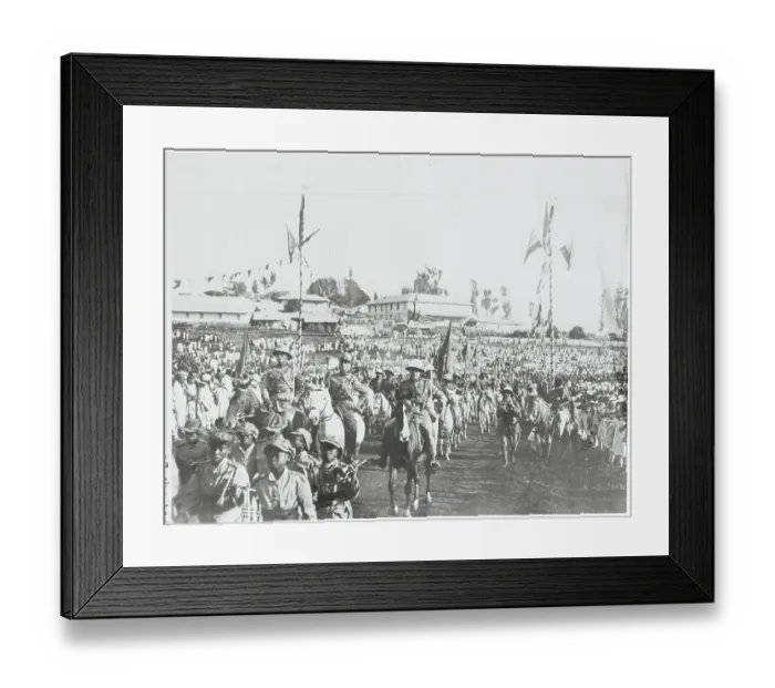Framed Print : Large Crowd and Processions for Tafari Coronation Framed Print : Large Crowd and Processions for Tafari Coronation