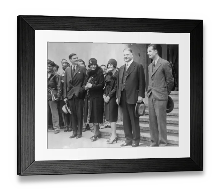 Framed Print : Herbert Hoover Home After Victory Framed Print : Herbert Hoover Home After Victory