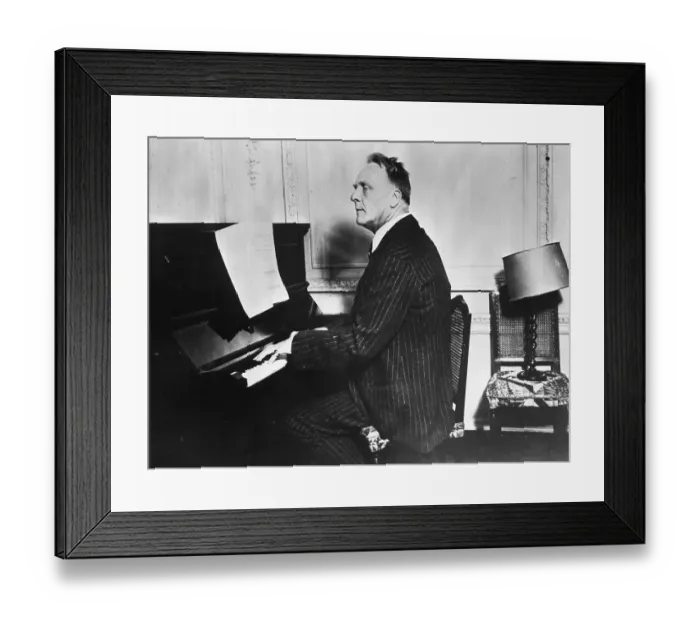 Framed Print : Feodor Chaliapin Playing Piano Framed Print : Feodor Chaliapin Playing Piano