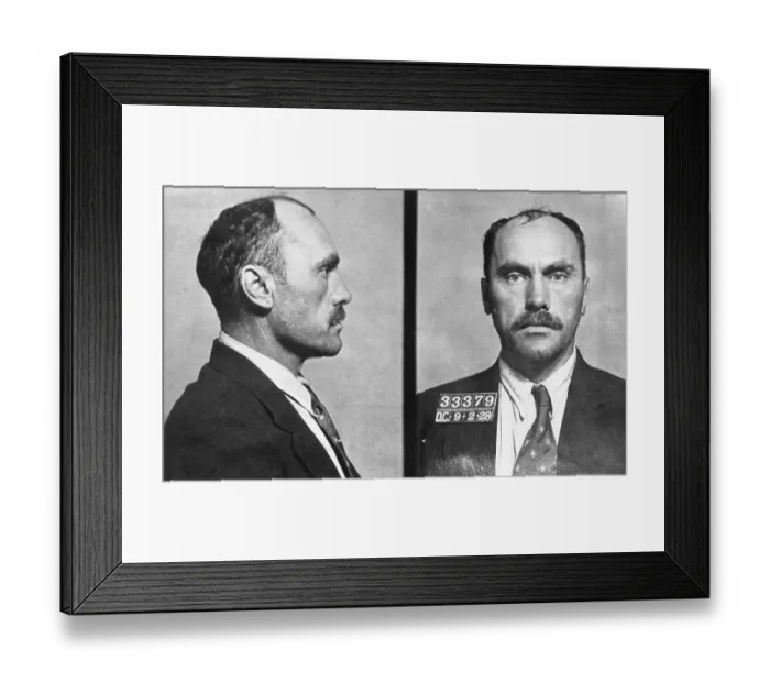 Framed Print : Fugitive Carl Panzram After Capture