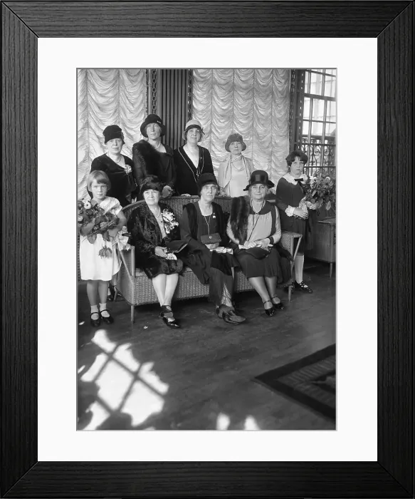 Framed Print : Famous Women at Breakfast Framed Print : Famous Women at Breakfast