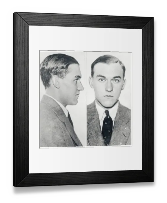 Framed Print : Mug Shot of Murderer Gordon Northcott
