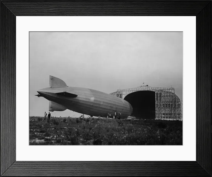 Framed Print : Helium Aircraft Landed on Field Framed Print : Helium Aircraft Landed on Field