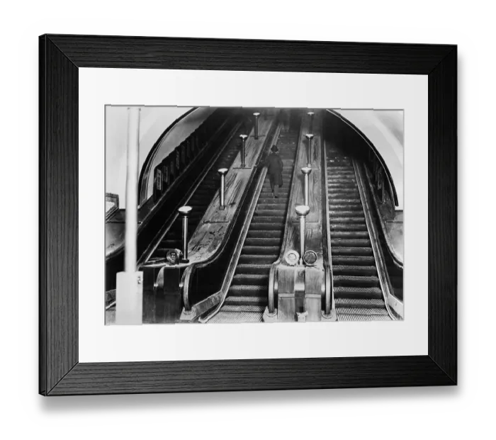 Framed Print : Escalator At Picadilly Circus Framed Print : Escalator At Picadilly Circus
