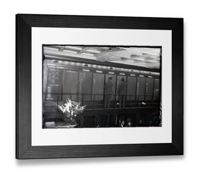 Framed Print : Quotation Board; Nat'L Raw Silk Exchange Framed Print : Quotation Board; Nat'L Raw Silk Exchange