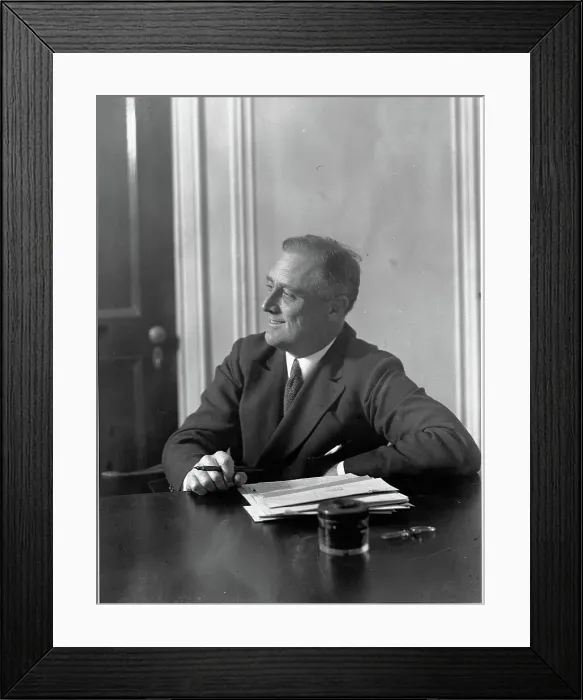 Framed Print : Franklin D. Roosevelt, Gubernatorial Candidate