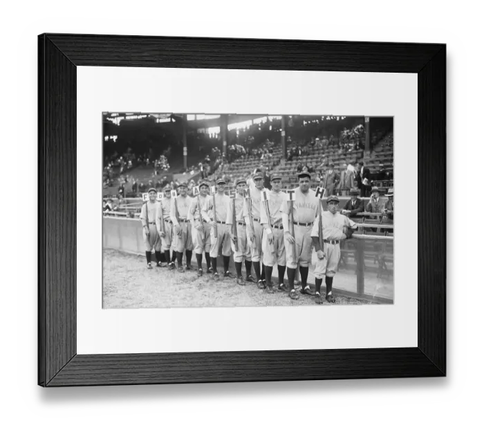Framed Print : Yankee Players Supporting Al Smith Framed Print : Yankee Players Supporting Al Smith