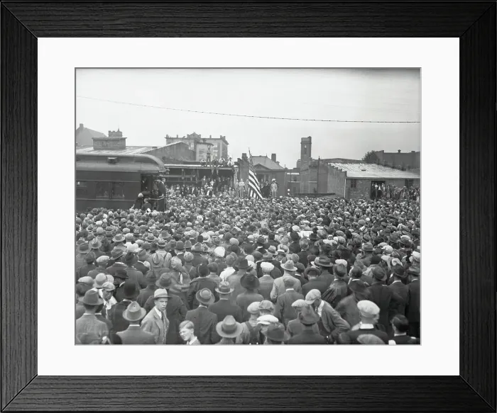Framed Print : Herbert Hoover Speaking Framed Print : Herbert Hoover Speaking