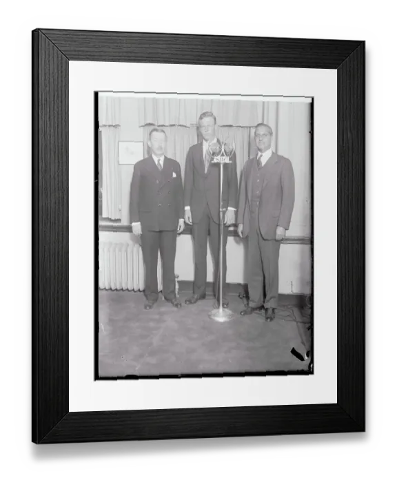 Framed Print : Portrait of Charles Lindbergh with Others Framed Print : Portrait of Charles Lindbergh with Others