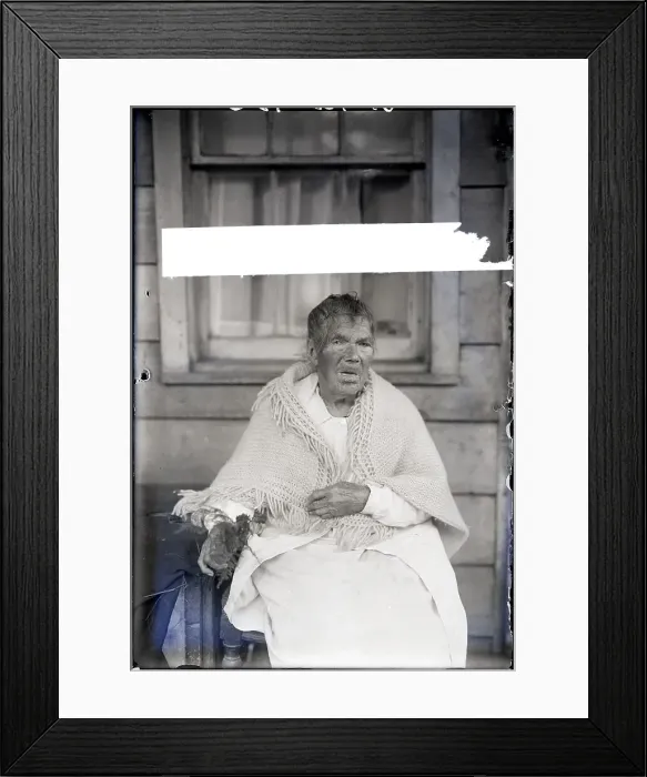 Framed Print : 107-Yr-Old Woman Seated On Porch Framed Print : 107-Yr-Old Woman Seated On Porch