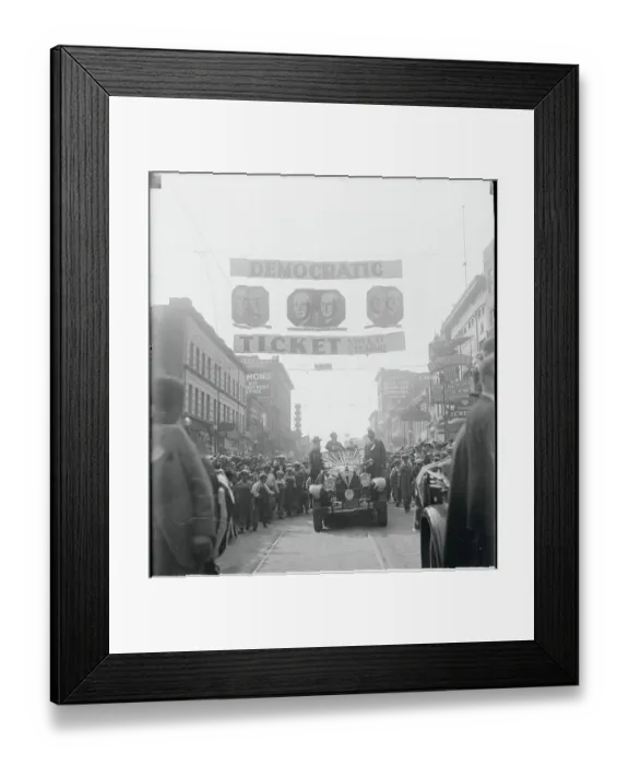 Framed Print : Alfred E. Smith Parading in Montana Framed Print : Alfred E. Smith Parading in Montana