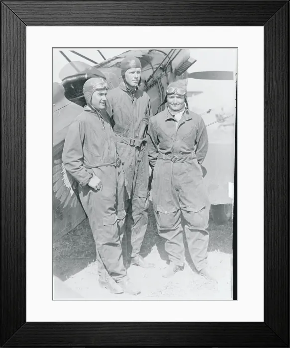 Framed Print : Charles Lindbergh with Army Pilots at National Air Show Framed Print : Charles Lindbergh with Army Pilots at National Air Show