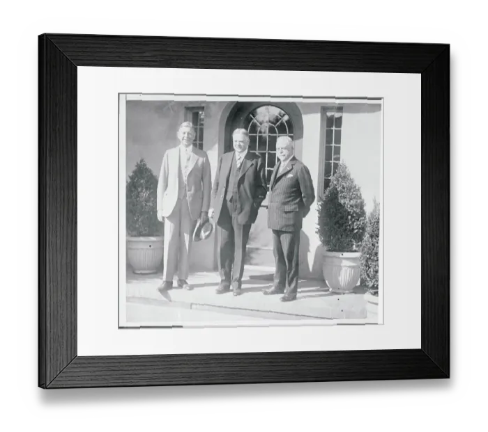 Framed Print : Dwight Davis With Colleagues