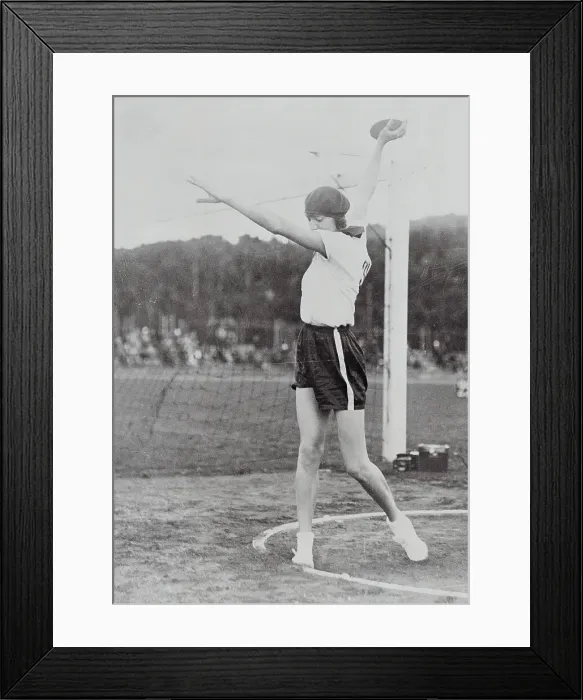 Framed Print : Olympic Champion Kalina Konopacka During Games Framed Print : Olympic Champion Kalina Konopacka During Games