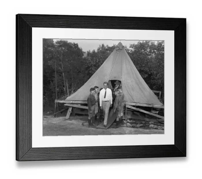 Framed Print : Roosevelt at Boy Scout Camp Framed Print : Roosevelt at Boy Scout Camp