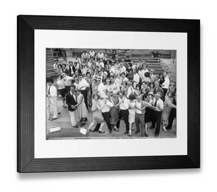 Framed Print : Couples In Dance Contest Marathon