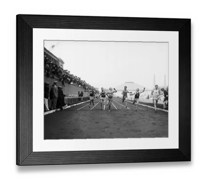 Framed Print : Two Hundred Meter Race Finish Framed Print : Two Hundred Meter Race Finish