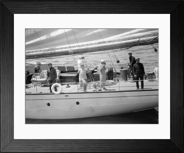 Framed Print : Charles Barr Starting Yacht Race with Crew Framed Print : Charles Barr Starting Yacht Race with Crew