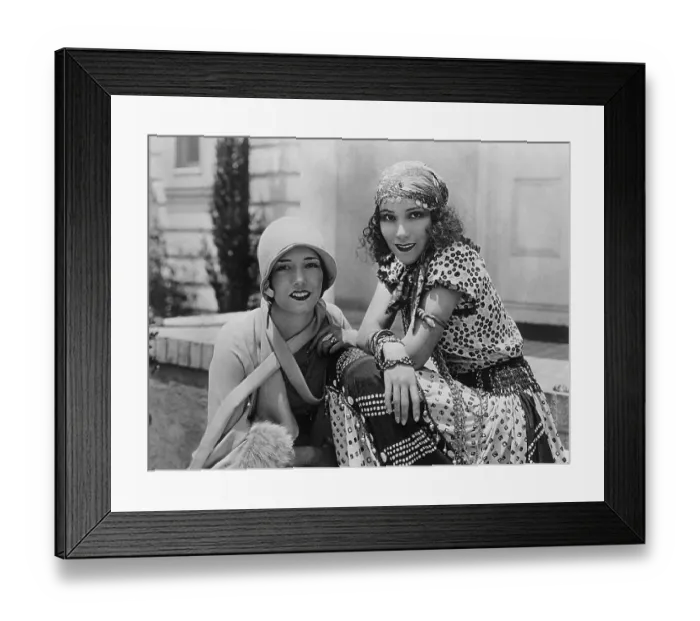 Framed Print : Lupe Valez and Dolores Del Rio Meet for the First Time Framed Print : Lupe Valez and Dolores Del Rio Meet for the First Time