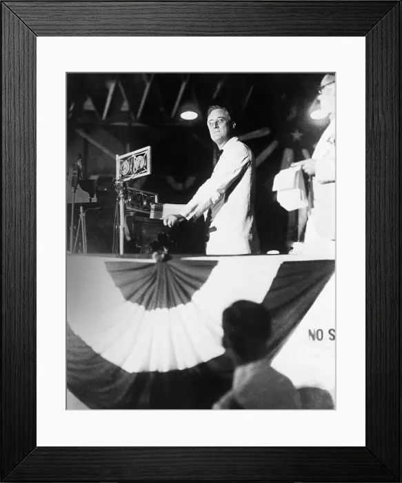 Framed Print : Franklin Roosevelt Speaking at Convention Framed Print : Franklin Roosevelt Speaking at Convention
