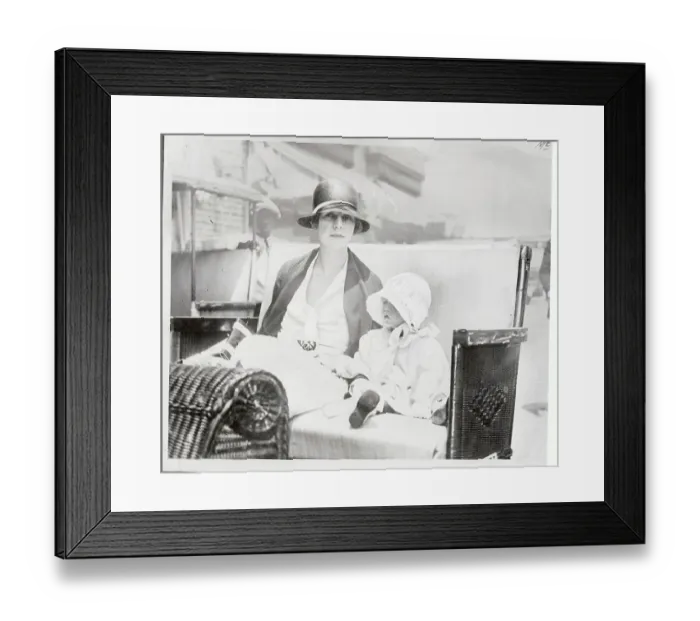 Framed Print : Ellin Berlin with Daughter Mary Ellin Framed Print : Ellin Berlin with Daughter Mary Ellin