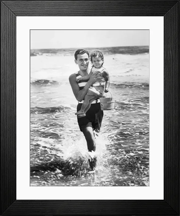 Framed Print : Irving Berlin with Baby Daughter Mary Ellin Framed Print : Irving Berlin with Baby Daughter Mary Ellin