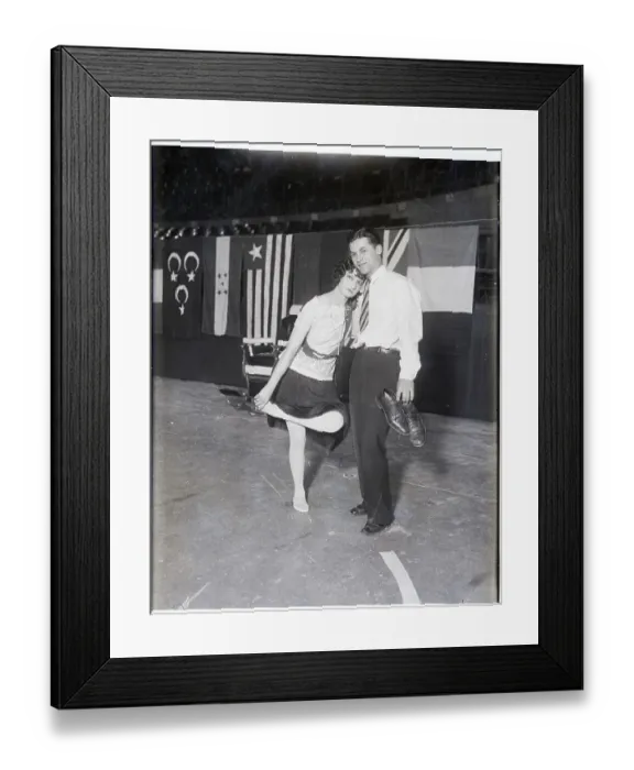 Framed Print : Competitors In Dance Marathon Framed Print : Competitors In Dance Marathon