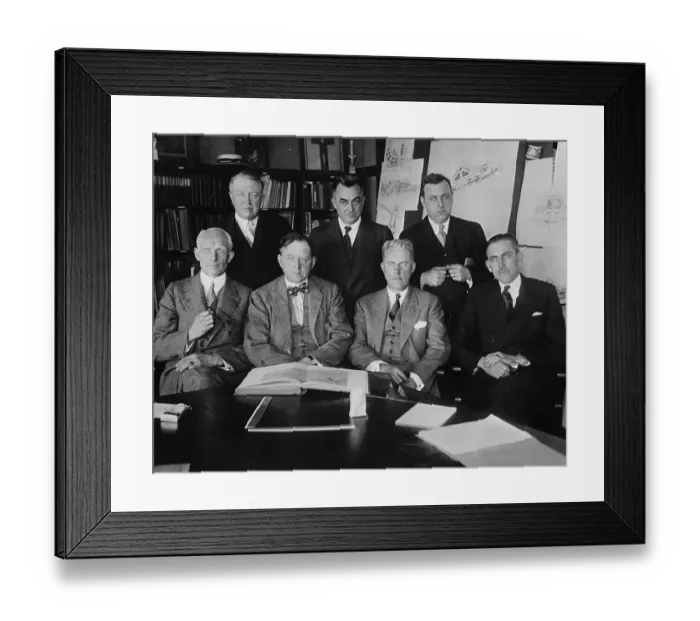Framed Print : Architects Meeting For World Fair