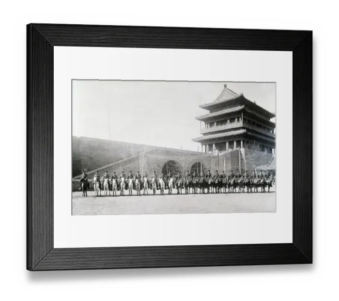 Framed Print : Mounted Am. Legion Guard On Horses In Li Framed Print : Mounted Am. Legion Guard On Horses In Li
