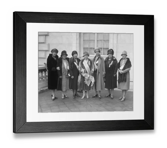 Framed Print : Daughters Of American Revolution Pose Framed Print : Daughters Of American Revolution Pose