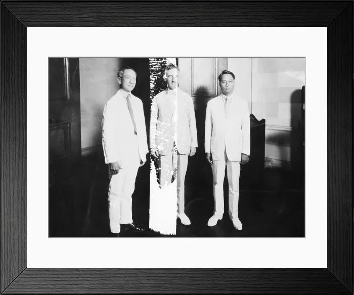 Framed Print : Stimson And Osmena Of Philippines Framed Print : Stimson And Osmena Of Philippines