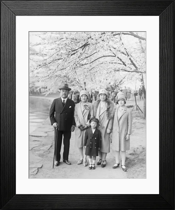 Framed Print : Japanese Ambassador and Family Framed Print : Japanese Ambassador and Family